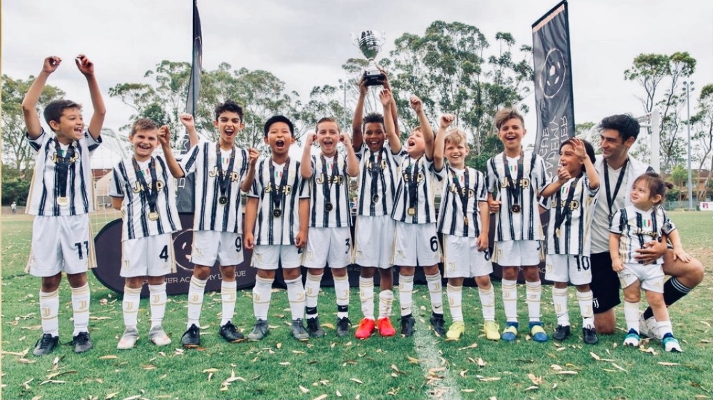 Juventus Academy Sydney team celebrating